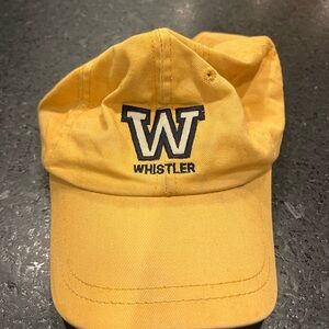 Yellow Whistler Cap with W Logo